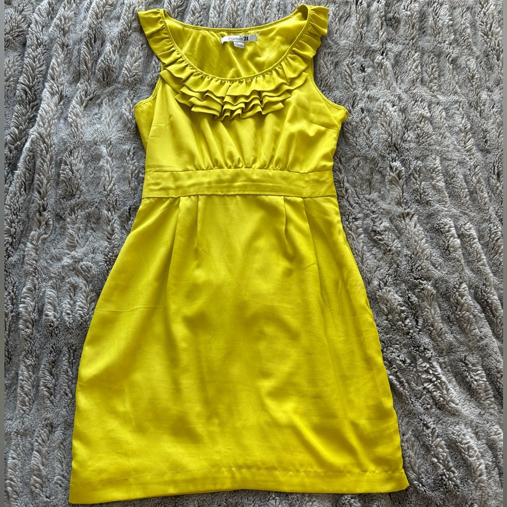 Forever 21 sleeveless dress with ruffle detail